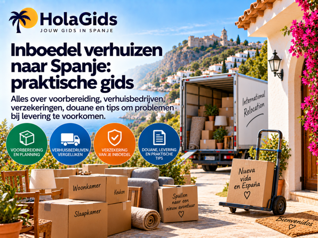 Inboedel verhuizen naar Spanje: praktische gids