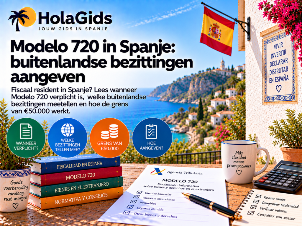 Modelo 720 in Spanje: buitenlandse bezittingen aangeven